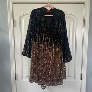 🆕 Black and Gold Sequin Dress 4X